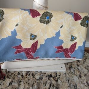 Rachel Pally Blue and Yellow Floral Clutch